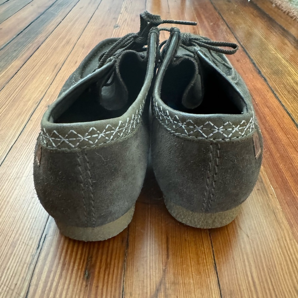 Clark’s Lace-up Moccasin Loafers in Brown / Gray - Picture 6 of 7